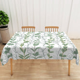 Lofaris Boho Spring Tablecloth with Green and Gold Vines for Elegant Botanical Wedding Party Decorations
